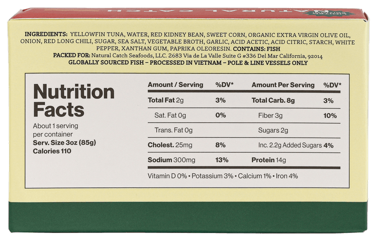Fiesta Salad Tuna back packaging transparent cutout