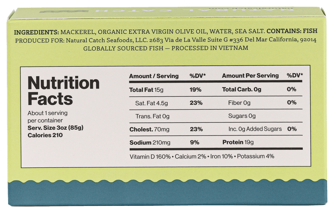 Mackerel EVOO Back Transparent PNG preview