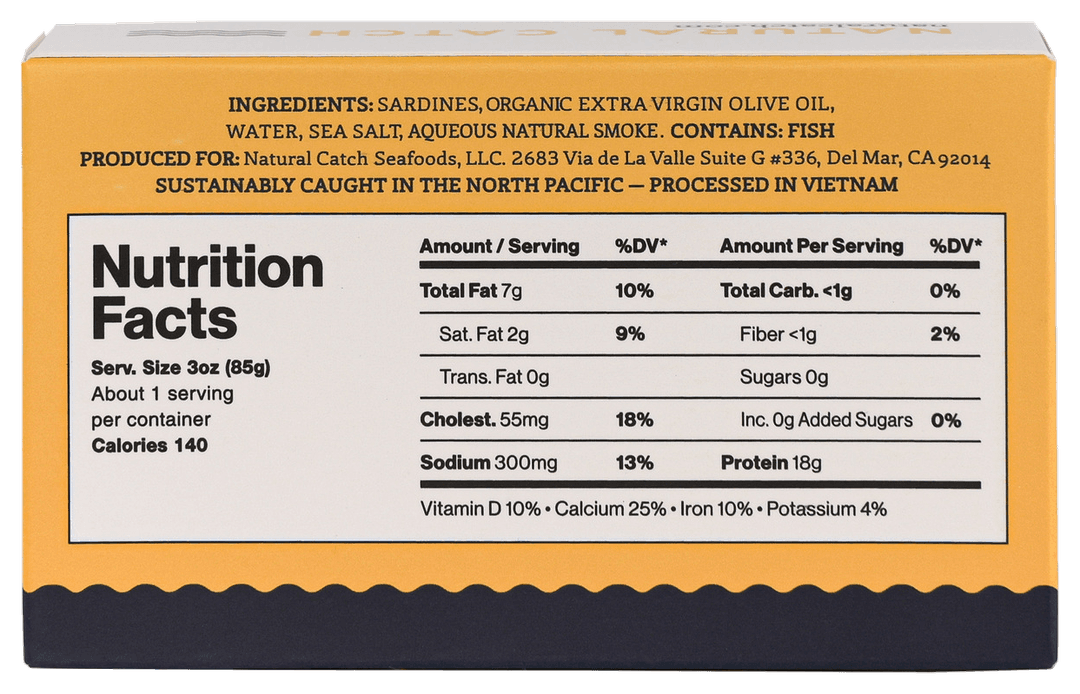 Sardines EVOO Back Transparent PNG preview