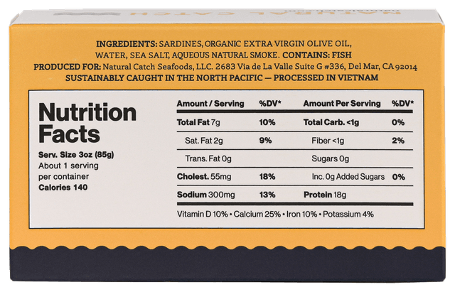 Sardines EVOO Back Transparent PNG preview