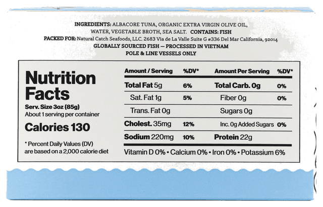 Albacore EVOO Back Transparent PNG preview