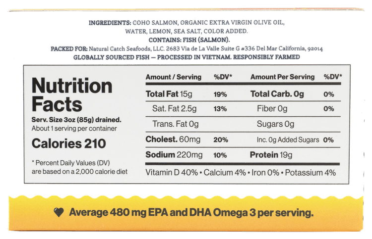 Coho Lemon back packaging transparent cutout